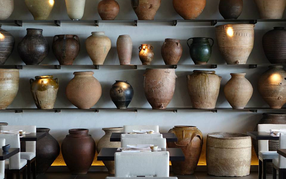 Colección de vasijas 