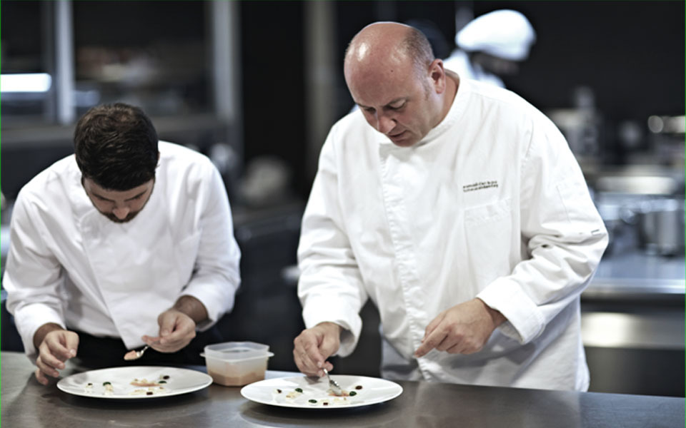 Chef  Tomeu Caldentey  and Andres Benítez